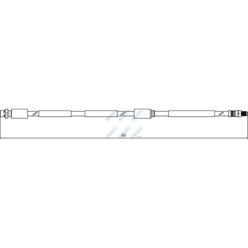 Apec Brake Hydraulic Hose Line Front fits BMW X5 2006-2018 3.0 4.8