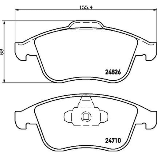 Mintex Front Brake Pad Set fits Renault Grand Scénic III 2009-2016 2.0
