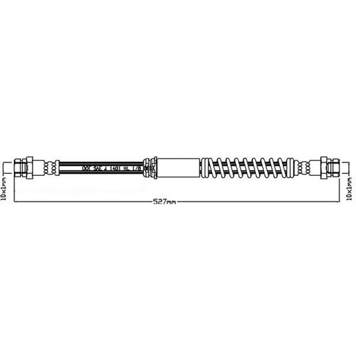 Juratek Brake Hydraulic Hose Line Right JBH1125