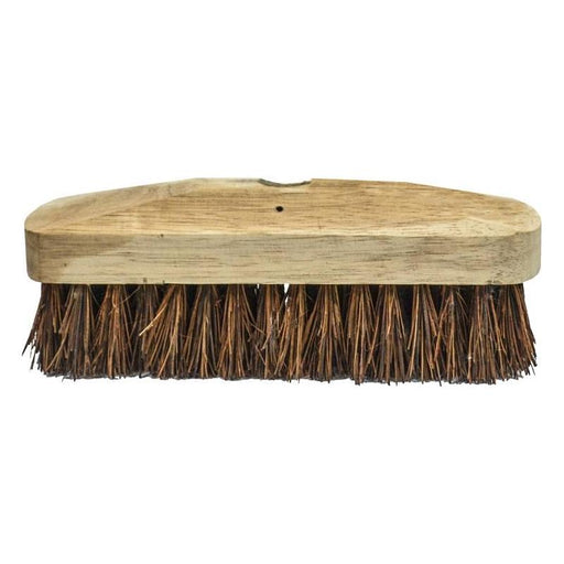 Faithfull Deck Scrub Stiff Broom Head 225mm (9in) Faithfull - Dynamic Drive