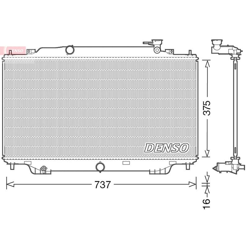 Denso Engine Radiator fits Mazda 3 2013-2019 1.5 1.6 2.0