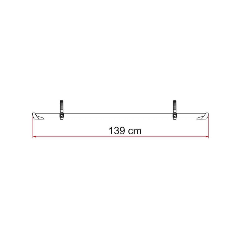 Fiamma Rail Plus XL Bike Rail (98656M588) Fiamma - Bars 4 Cars