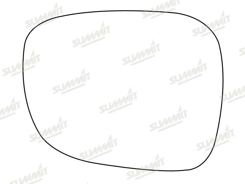 Summit Stick-On Aspheric Mirror Glass fits BMW X1 X3 10 on LHS Summit - Bars 4 Cars