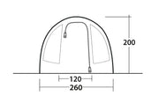 Outwell Sky 4 Pole Tent Blue 4 Person Outwell - Dynamic Drive