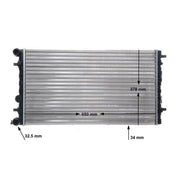 Mahle Engine Radiator fits VW New Beetle 1998-2010 1.4 1.6 1.8 1.9 2.0 2.3