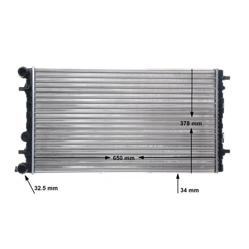 Mahle Engine Radiator fits VW New Beetle 1998-2010 1.4 1.6 1.8 1.9 2.0 2.3