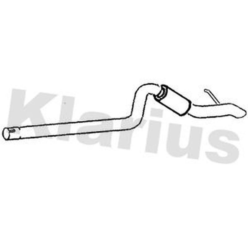 Klarius Box With Tail Pipe Rear fits Ford Transit 2001-2006 2.3