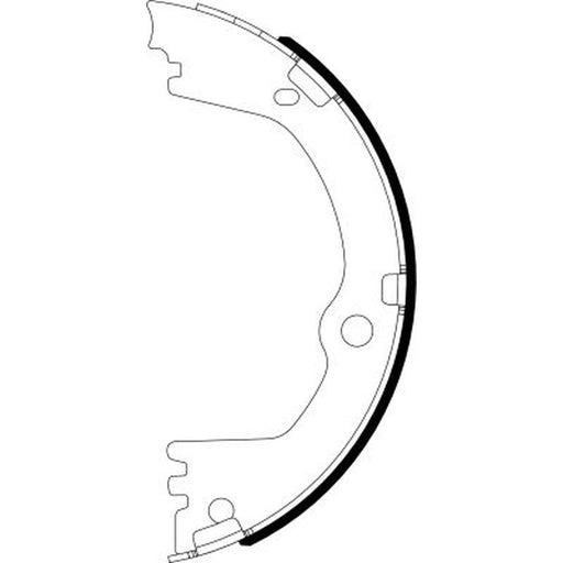 Mintex Parking Brake Shoe Set fits Hyundai Centennial 2009-2016 3.8 4.6 5.0