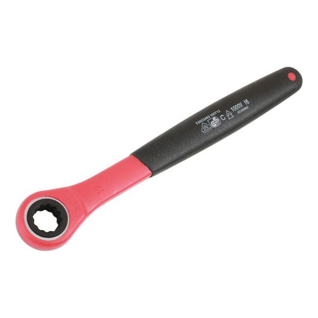 Laser Insulated Ratchet Ring Spanner 12mm 6882 Laser - Dynamic Drive