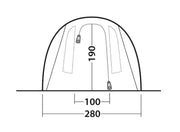 Outwell Rockwell 4 Pole Tent Blue 4 Person Outwell - Dynamic Drive