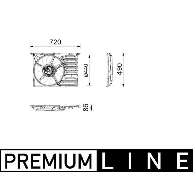 Mahle Engine Cooling Fan CFF 747 000P