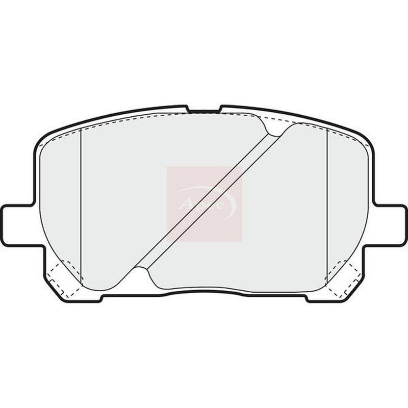 Apec Front Brake Pad Set fits Toyota Avensis Verso 2001-2009 2.0