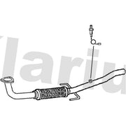 Klarius Exhaust Pipe OD fits Opel Signum 2003-2008 2.2
