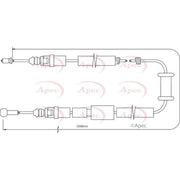 Apec Handbrake Cable Right Rear CAB1482