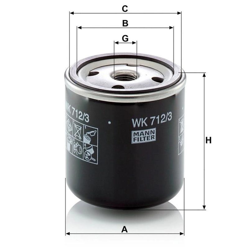 MANN-FILTER Fuel Filter Element