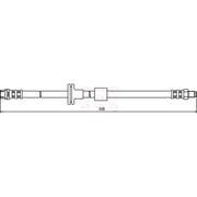 Apec Brake Hydraulic Hose Line Front fits Mercedes-Benz C-Class 1993-2000