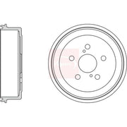 Apec Brake Drum Assembly Rear fits Toyota Caldina 1997-2002 1.8
