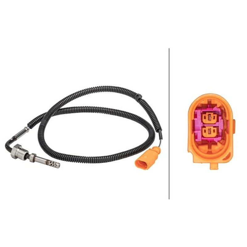 Hella Exhaust Gas Temperature Sensor after soot particulate filt fits Audi A4 B7