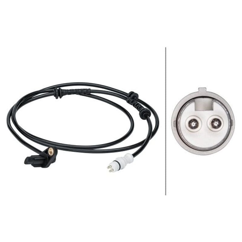 Hella ABS Wheel Speed Sensor Rear fits Renault Clio 1998-2016