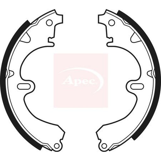 Apec Brake Shoe Set Axle Kit fits Toyota Camry 1982-1991 1.8 2.0 2.5