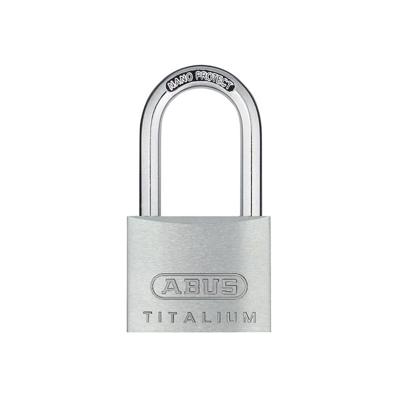 Abus Mechanical 64TI/40mm TITALIUM™ Padlock 40mm Long Shackle Keyed Alike KA6411 ABUS Mechanical - Dynamic Drive