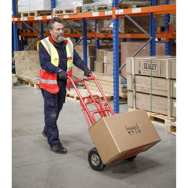 Sealey Sack Truck 3-in-1 with Pneumatic Tyres 250kg Capacity CST989 Sealey - Dynamic Drive
