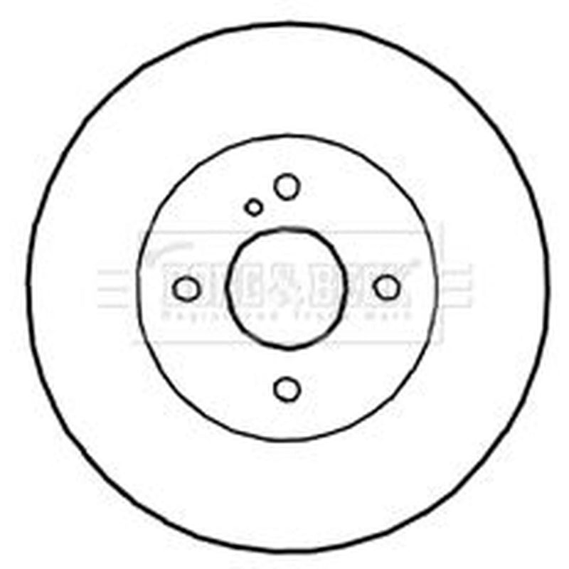 Borg & Beck 2 x Vented Brake Discs fits Mazda MX-5 1998-2005 1.8
