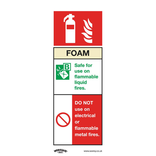 Sealey Safe Conditions Safety Sign Foam Fire Extinguisher Rigid Plastic Sealey - Dynamic Drive
