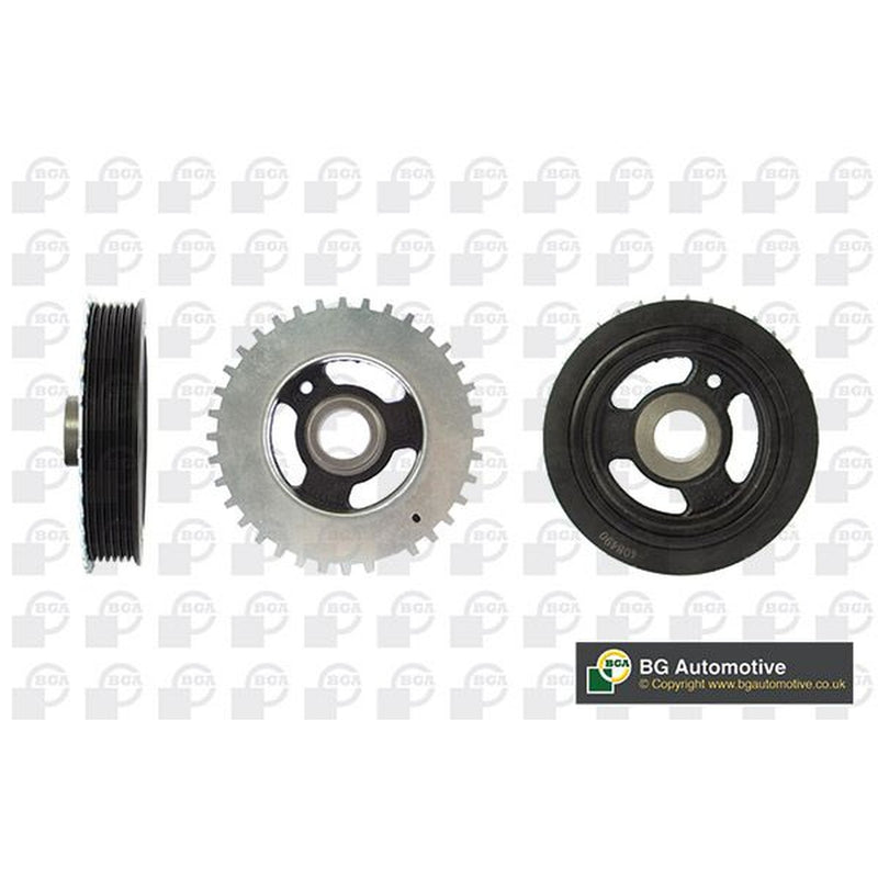 BGA Crank Shaft Belt Pulley fits Ford Galaxy II 2006-2015 2.0