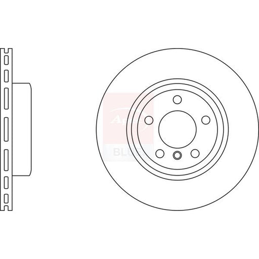 Apec 2 x Vented Brake Discs fits BMW X3 2003-2011 2.0 2.5 3.0