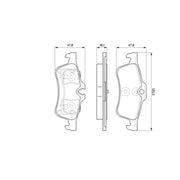 Bosch Front & Rear Pads fits Mini Mini 2001-2008