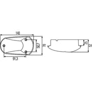 Hella Auxiliary Direction Indicator Lateral Mounting Connectors