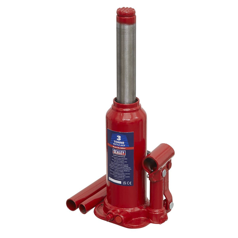 Sealey Bottle Jack 3 Tonne SJ3 Sealey - Dynamic Drive