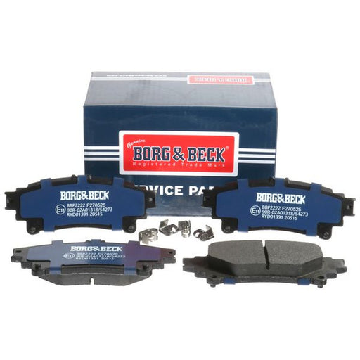 Borg & Beck Rear Brake Solid Discs & Pads fits Toyota Mirai 2014-2020