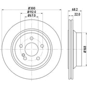 Mintex Rear Brake Discs & Pads fits Mercedes-Benz Glk-Class 2008-2015