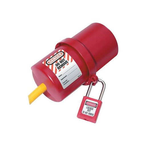 Master Lock Lockout Electrical Plug Cover Large for 240V - 550V Master Lock - Dynamic Drive