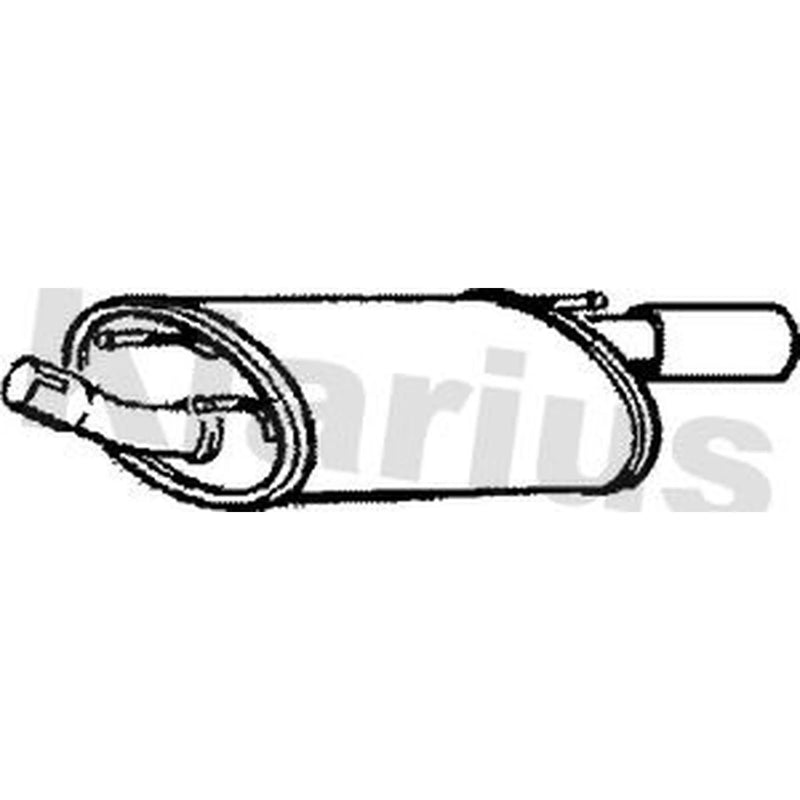 Klarius Box With Tail Pipe Rear fits Ford Puma 1997-2002 1.7