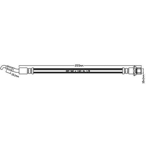 Juratek Brake Hydraulic Hose Line Right JBH1228