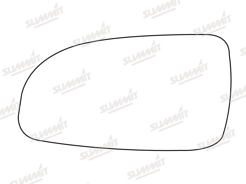 Summit Stick-On Standard Mirror Glass fits Vauxhall Astra 04 on LHS Summit - Bars 4 Cars
