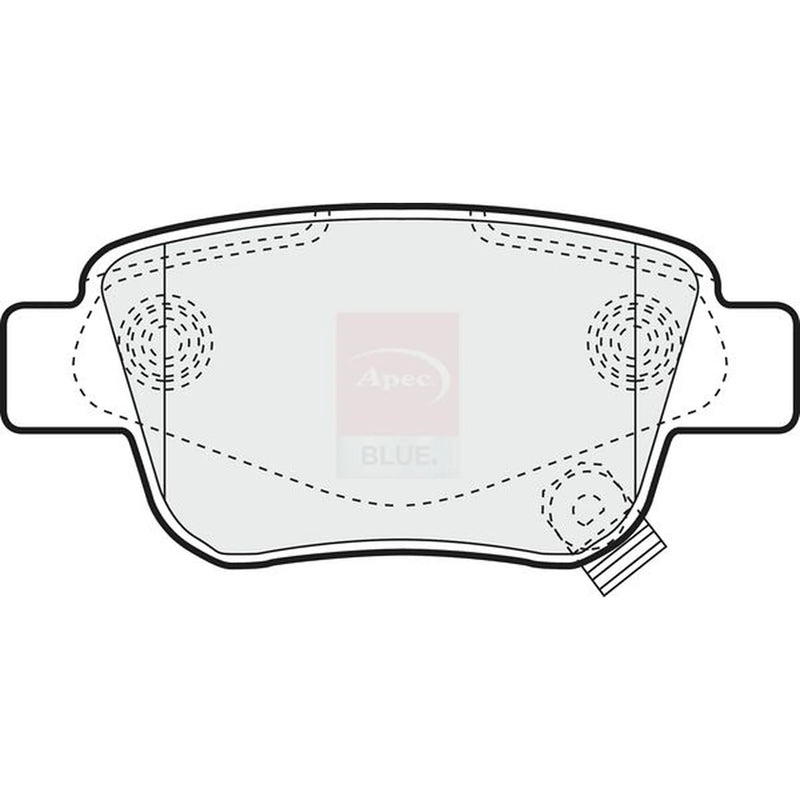 Apec Rear Brake Pad Set PD3080