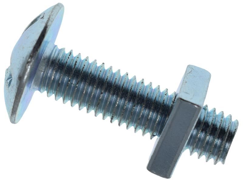 METALMATE Roofing Bolt & Nut ZP M8 x 30mm (Box 25) METALMATE� - NN4 Online