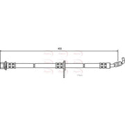 Apec Brake Hydraulic Hose Line Front Left fits Toyota Corolla 1991-2001
