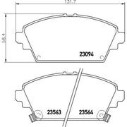 DON Front & Rear Pads fits Nissan Primera 2002-2008 1.6 1.8 1.9 2.0 2.2