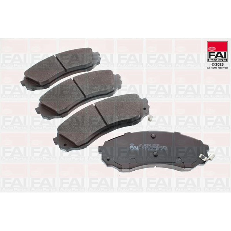FAI Front Brake Pad Set fits Hyundai I800 Travel 2008 on 2.5