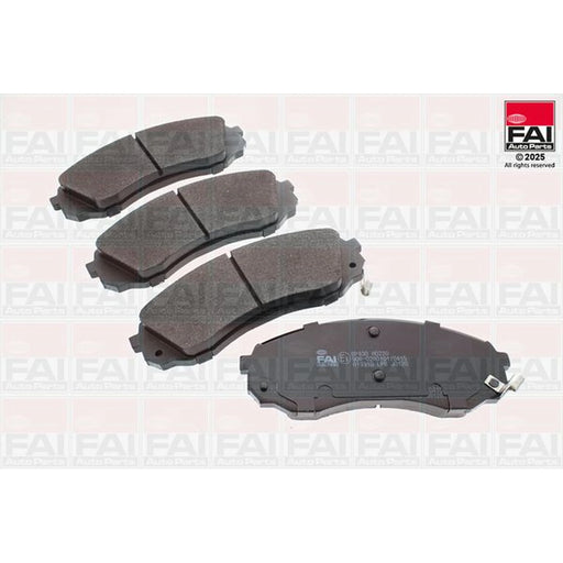 FAI Front Brake Pad Set fits Hyundai I800 Travel 2008 on 2.5