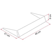 Fiamma Spoiler 40 White for Caravan Roof Spoiler Fiamma - Dynamic Drive
