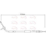 Apec Handbrake Cable Right Rear fits Mercedes-Benz A-Class 2004-2012