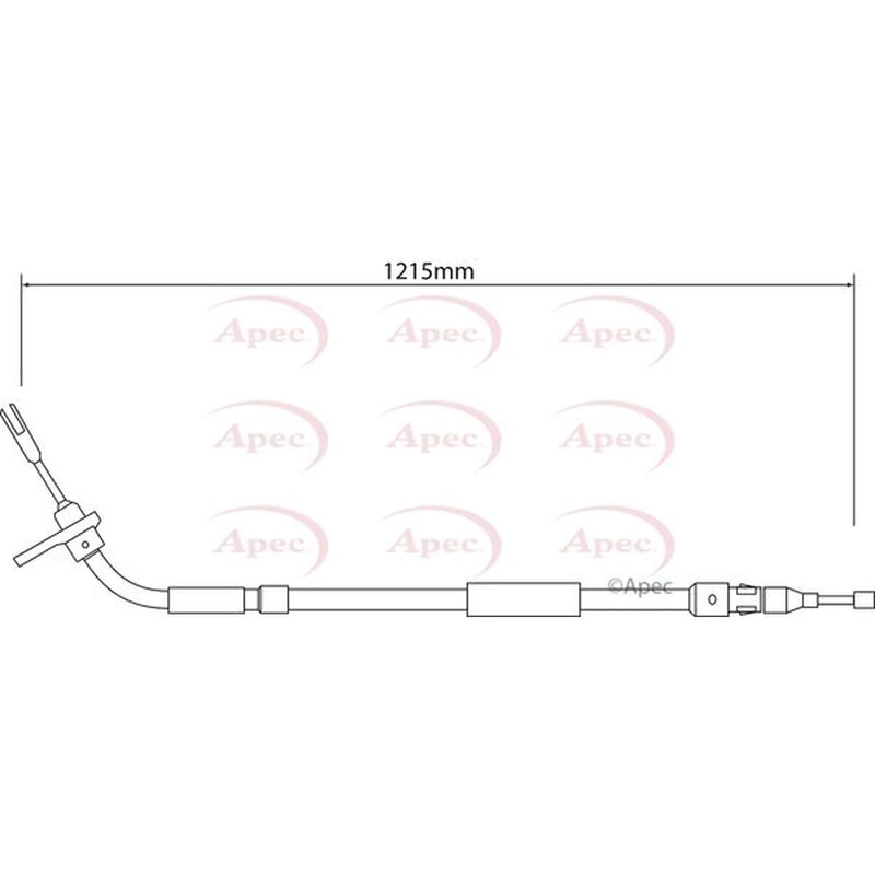 Apec Handbrake Cable Right Rear CAB1550