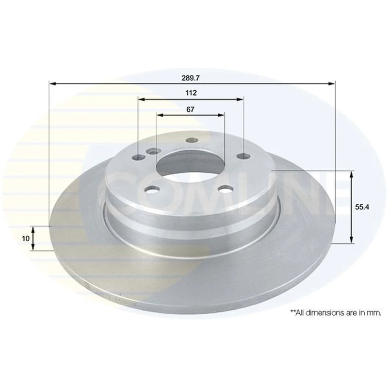 Comline Rear Brake Discs & Pads fits Mercedes-Benz Sl 2006-2012 230.454 230.456