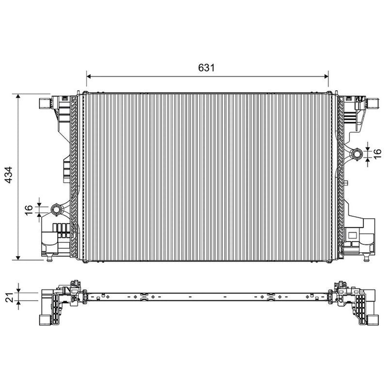 Valeo Engine Radiator 701189